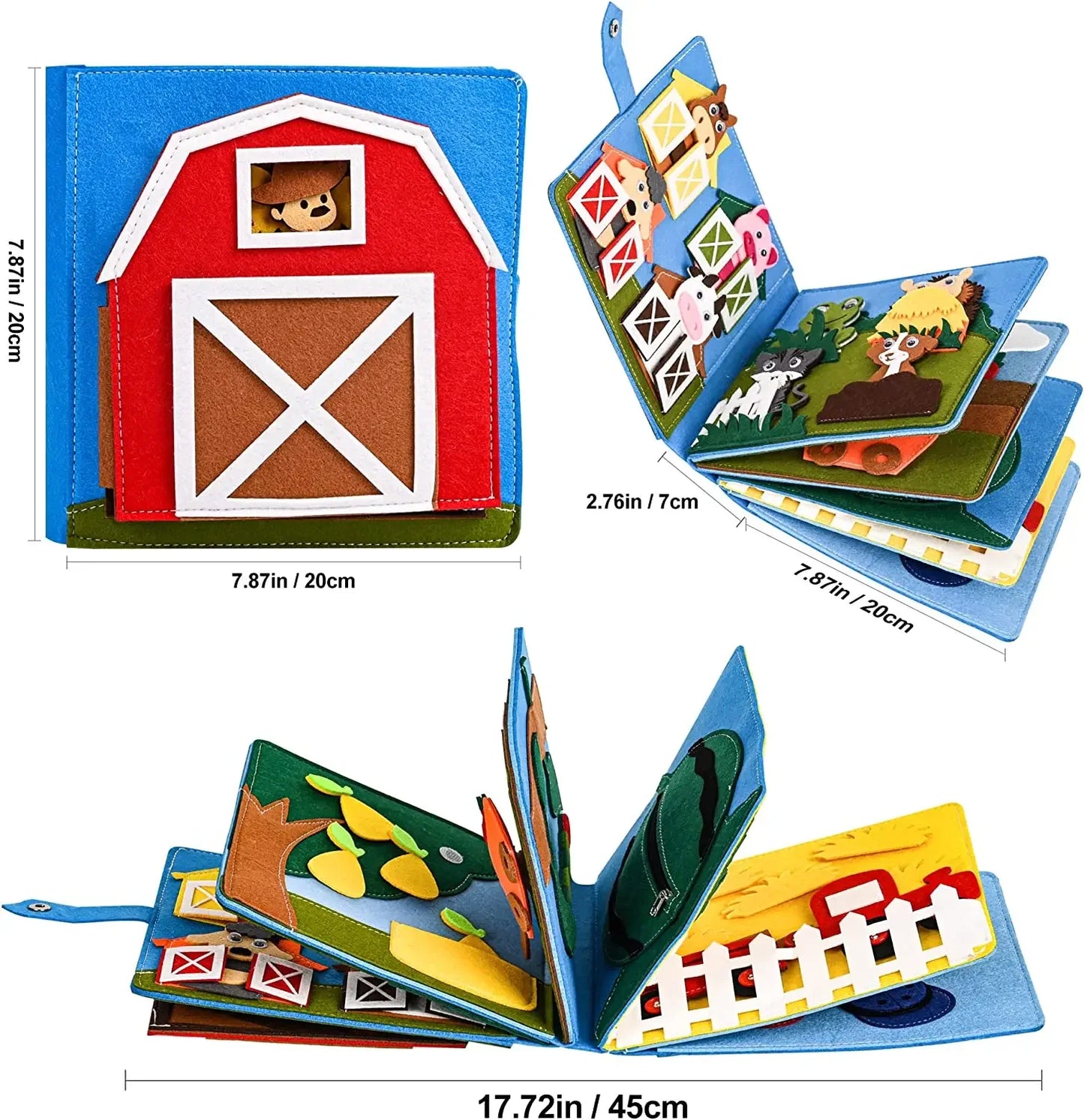 Baby Toy Soft 3D Cloth Book First Book Montessori Infant Early color Cognitive Educational Toys Learning Basic Life Skills Toys