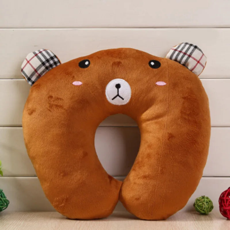 9 Colors Soft U-Shaped Plush Sleep Neck Protection Pillow Office Cushion Cute Lovely Travel Pillows For Children/Adults