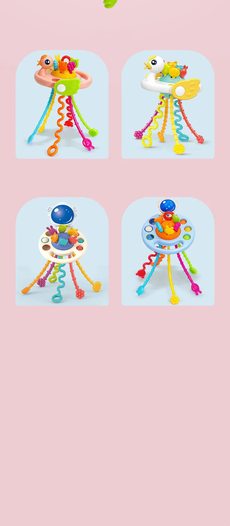 Montessori Pull String Sensory Toys Baby 6 12 Months Silicone Develop Teething Activity Toys For Baby 1-3Y Educational Toys