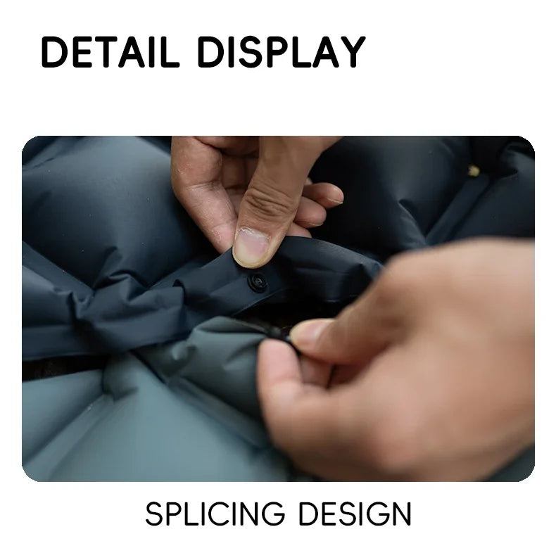 TARKA Inflatable Camping Mats Air Cushion With Pillow Outdoor Tourist Sleeping Pad Self-Inflating   Mattress For Hiking Climbing