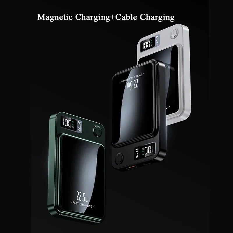 Magnetic Wireless Power Bank 100000mAh 22.5W Fast Charging External Battery Charger for Huawei Samsung iPhone 12PD 20W Powerbank