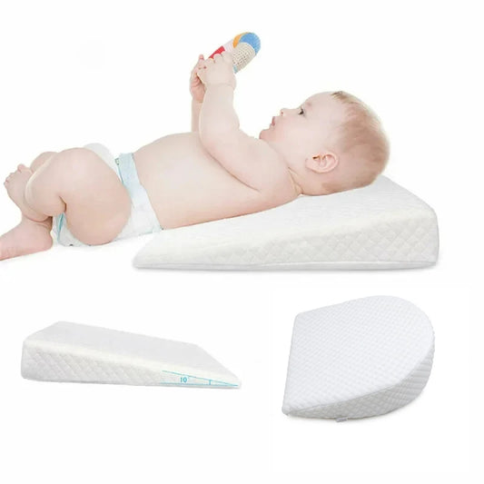 2025 Hot Newborn Baby Sleep Pillow Anti Baby Spit Milk Crib Cot Sleep Positioning Wedge Anti-Reflux Cushion Cotton Pad Mat