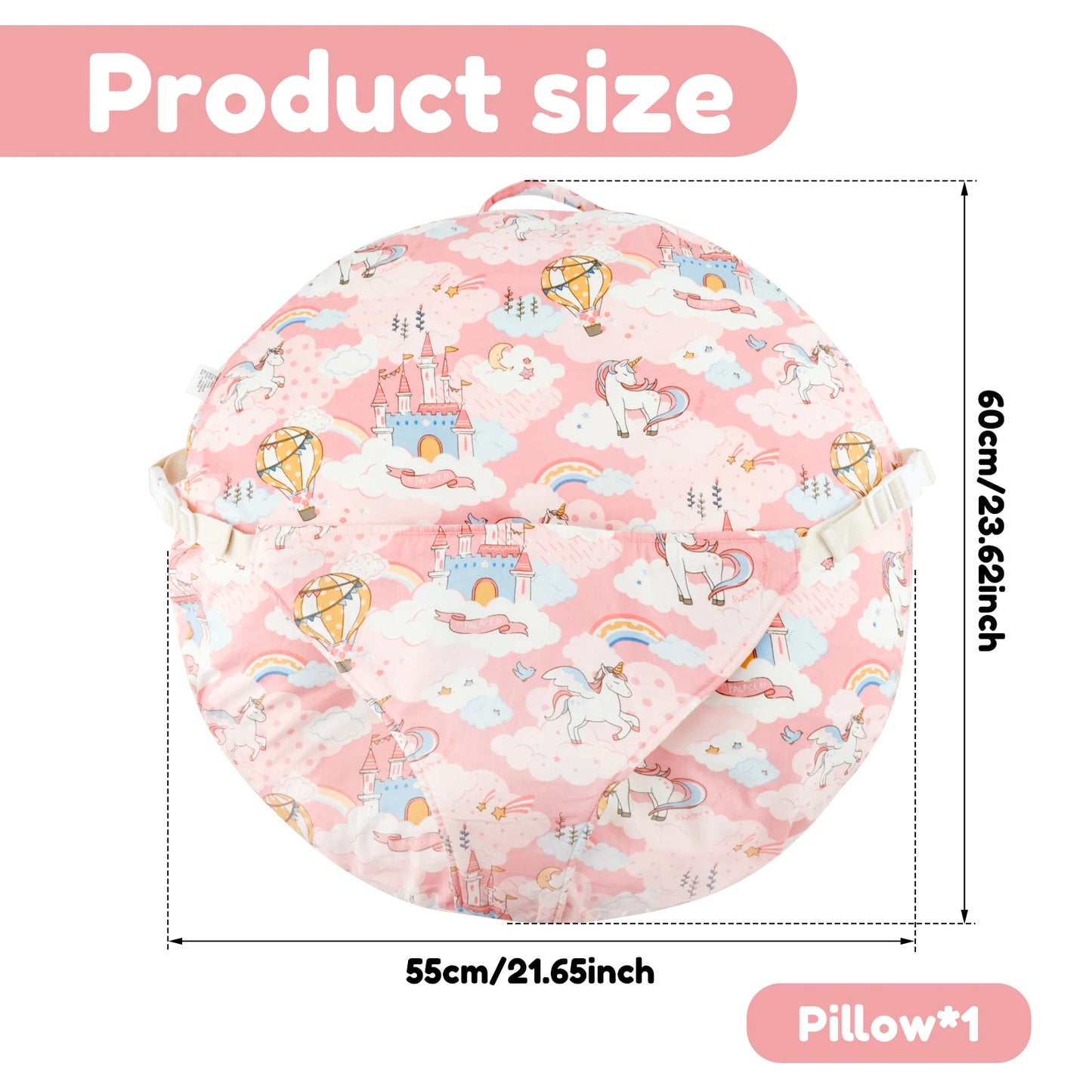 Baby Lounge Pillow Cotton Newborn Nest Sleeper Pillow 15° Slope Design Comfortable Breathable Infant Nursing Feeding Supplies