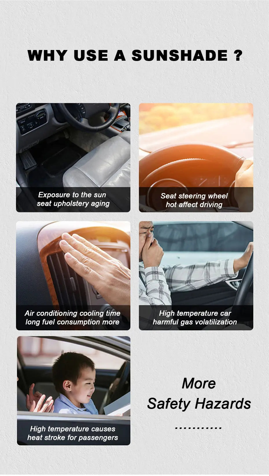 SEAMETAL Car Windshield Sun Shade Cover Foldable Front Window Sun Protection Curtain UV Ray Blocker Anti Glare Privacy Curtains