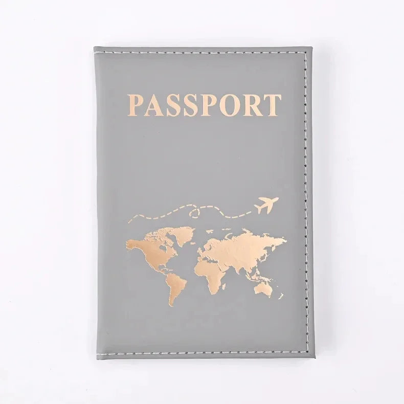 Women Fashion Pink Marble Pattern Travel Passport Cover Holder Bag Credit Cases Thin Ticket Protective Essentials Accessories