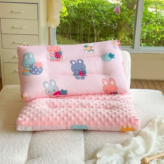 Soft baby pillow Comfortable velvet newborn pillow Baby sleep headrest Breathable baby pillow Mom's Love