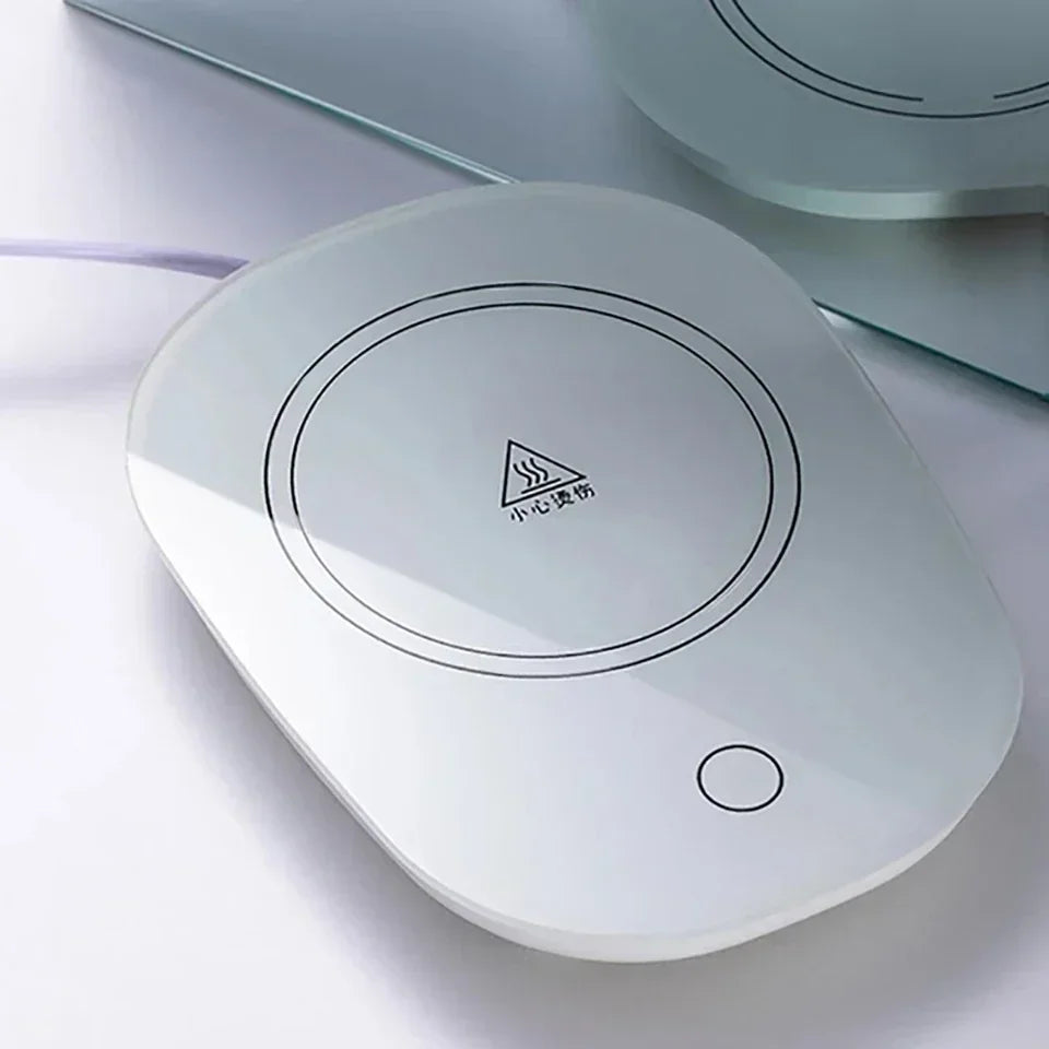 Constant Temperature Heating USB Electric Mug Mat Set Milk Tea Water Home Office 55℃ Coffee Mug Warmer Pad Cup Heater Coster
