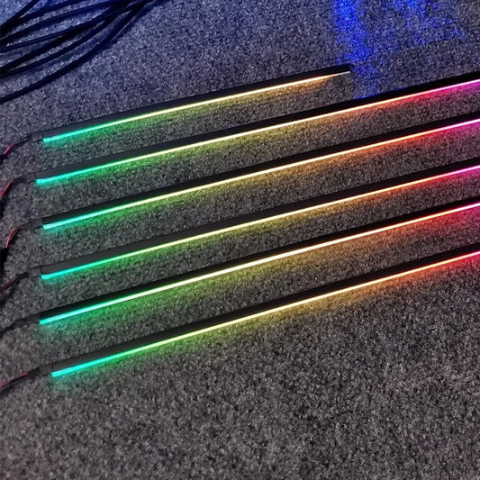 LED Symphony High Quality Car Interior Ambience Lamp LED 64 Color RGB Acrylic Optical Fiber Strip For Replacement