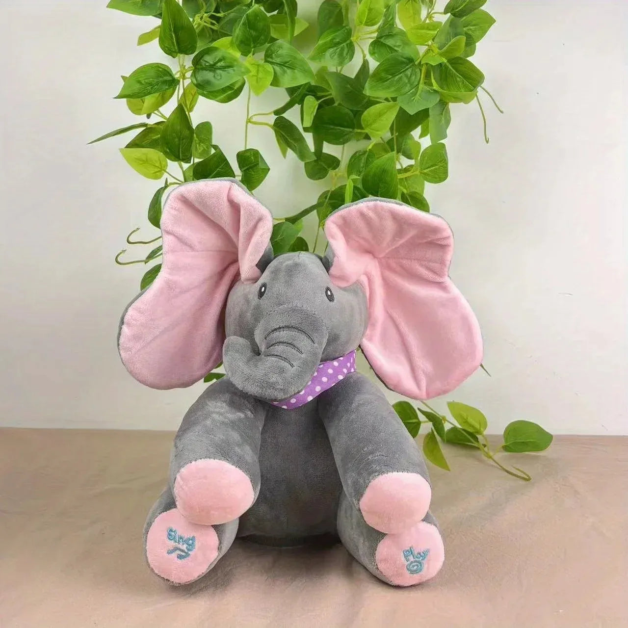 Hide-and-seek Elephant Plush Toy Baby Hide-and-seek Game Toy Singing Interactive Musical Toys Gifts
