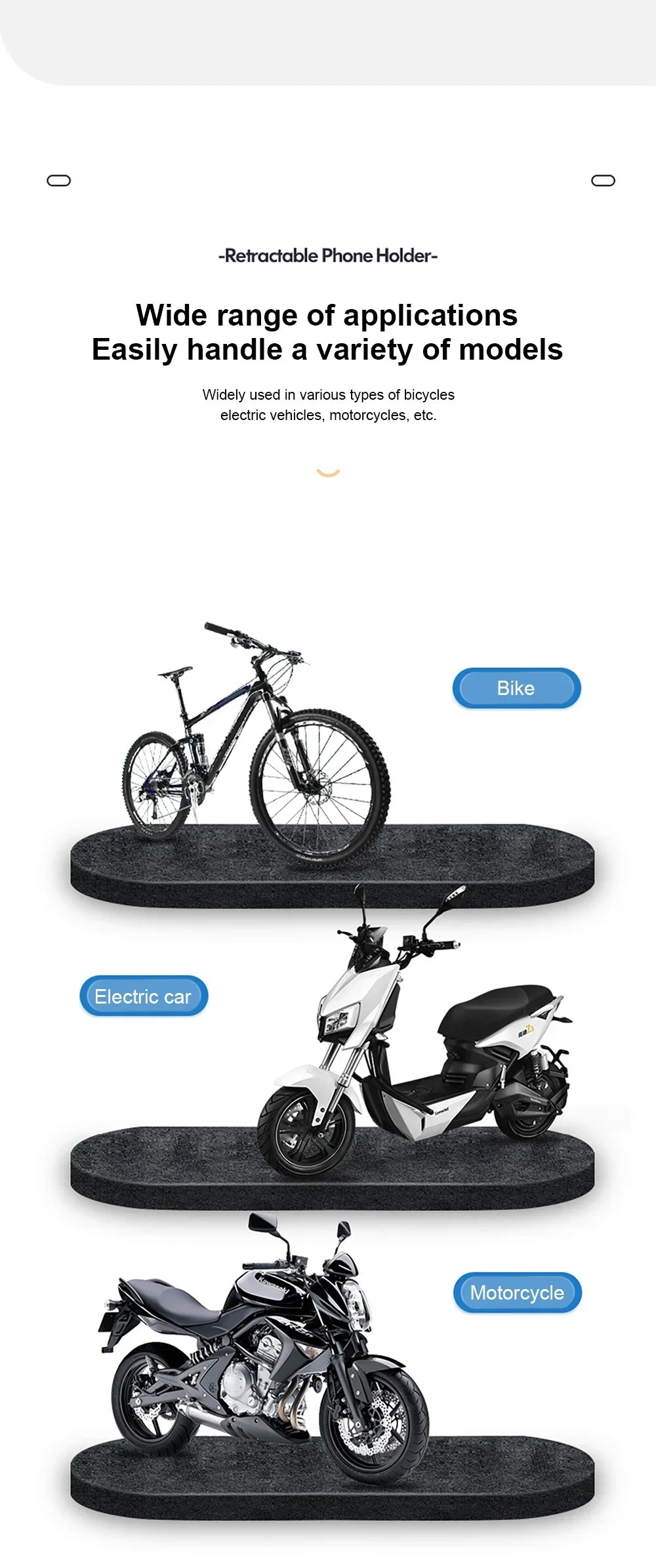 Waterproof Motorcycle Bike Mobile Phone Holder Magnetic Universal Bicycle GPS 360° Swivel Adjustable Motorcycle Cellphone Holde