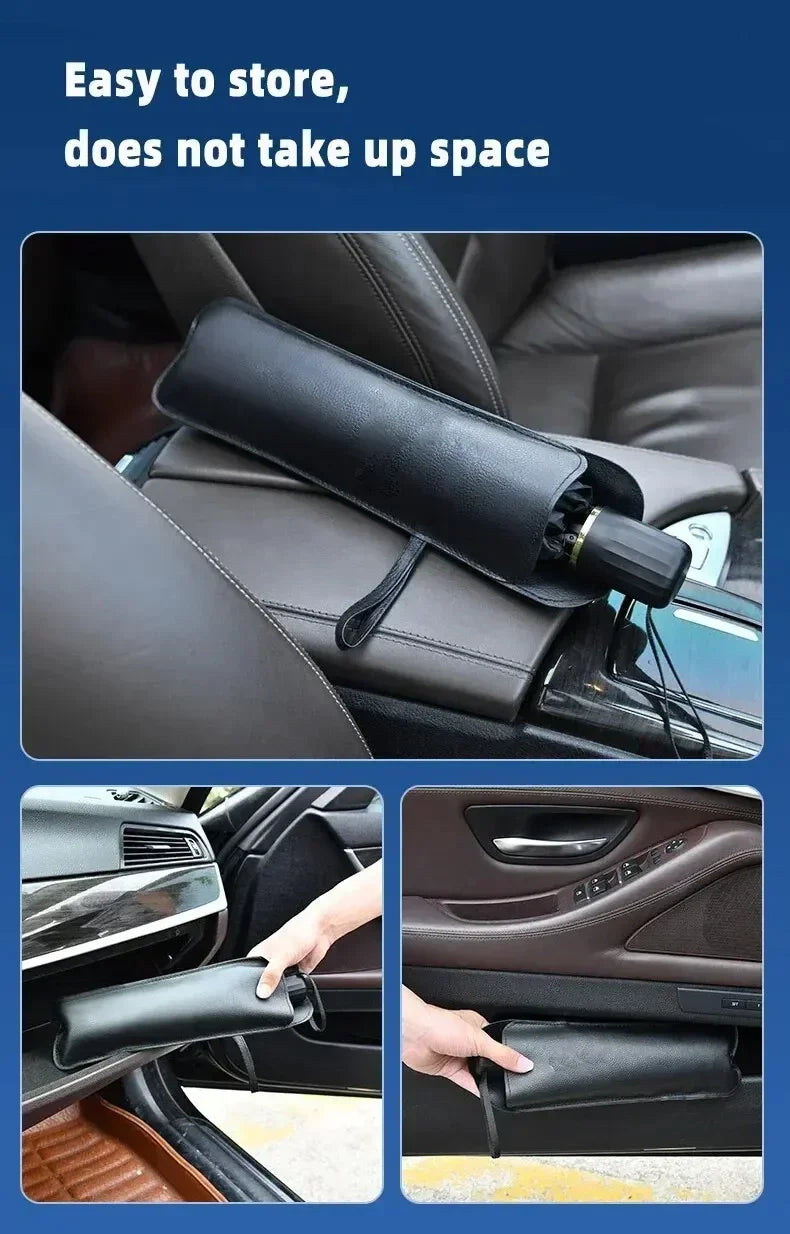 Folding Car Sunshade Umbrella for Windshield - Summer UV Protection Parasol for Front Window - Easy Storage