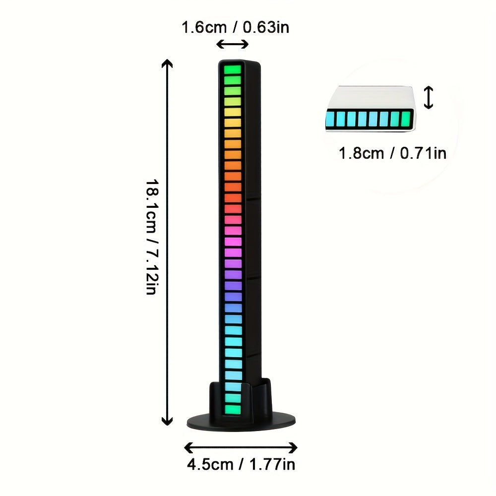 RGB farebné osvetlenie podľa rytmu zvuku s USB